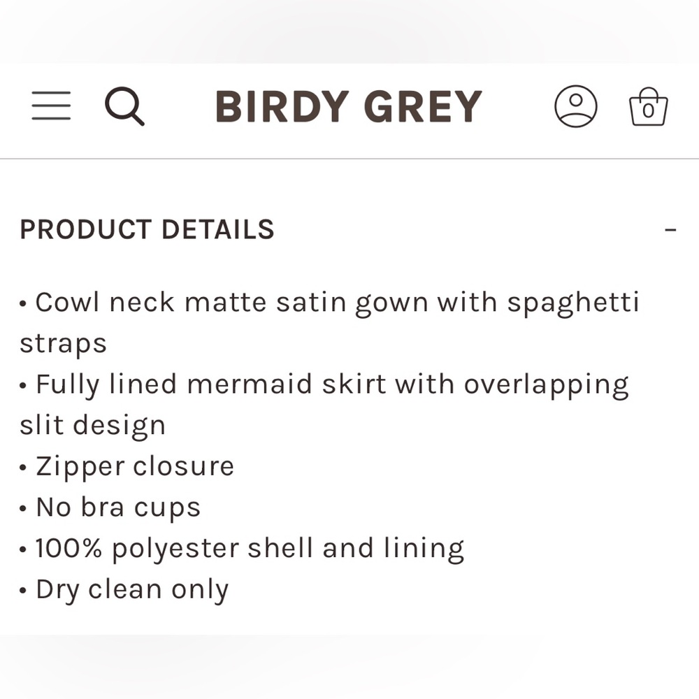 Birdy Grey - Lydia Dress - Matte Satin Chocolate Brown - Small - Picture 4 of 15